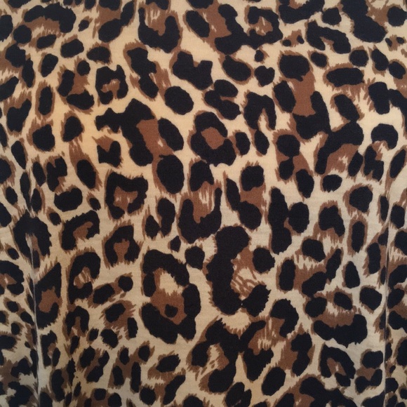 Umgee Cheetah Print Long Puff Sleeve Dress NWT - Picture 4 of 6